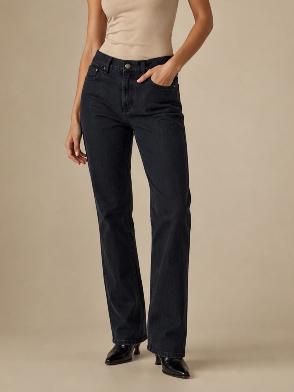 NYDJ Not Your Daughter’s Jeans Black Straight Leg Jeans Size 10